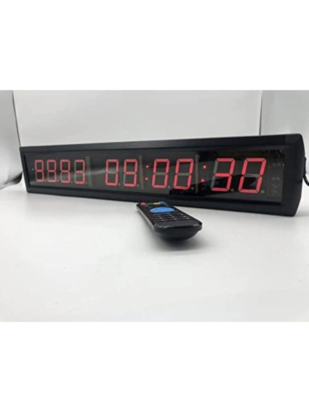LED Countdown Timer Wall Clock - 10 Digits, Red Display, Up/Down Functionality - Picture 4 of 6